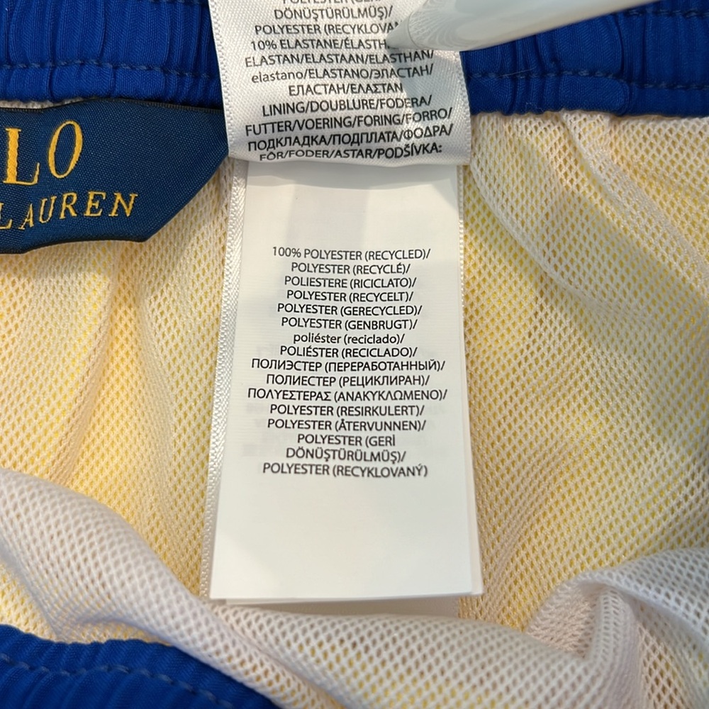 Polo Ralph Lauren Men’s Yellow Swim Shorts Size M - Picture 10 of 15